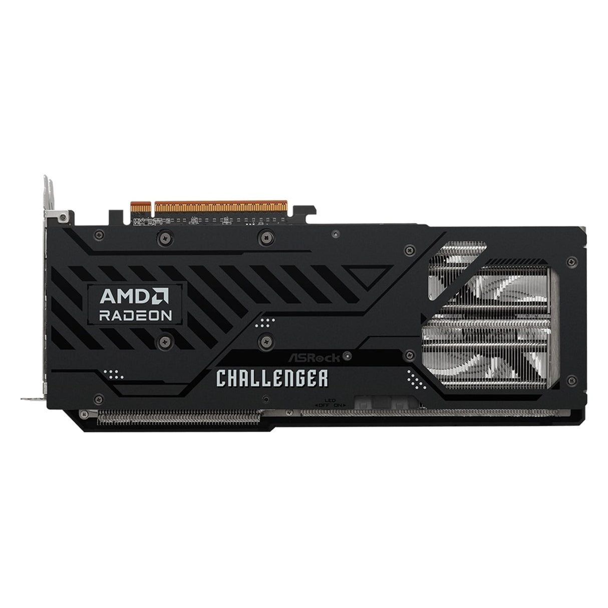 ASRock AMD Radeon RX 9070 Challenger OC 16GB GDDR6 Graphics Card, 3584 Streams, 2520 MHz Boost Clock, Triple Fan, RGB, 3x DisplayPorts / 1x HDMI Port