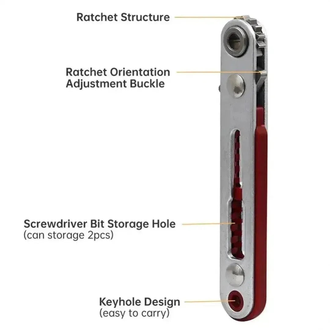 Mini Ratchet Wrench 1/4 Inch Drive Socket