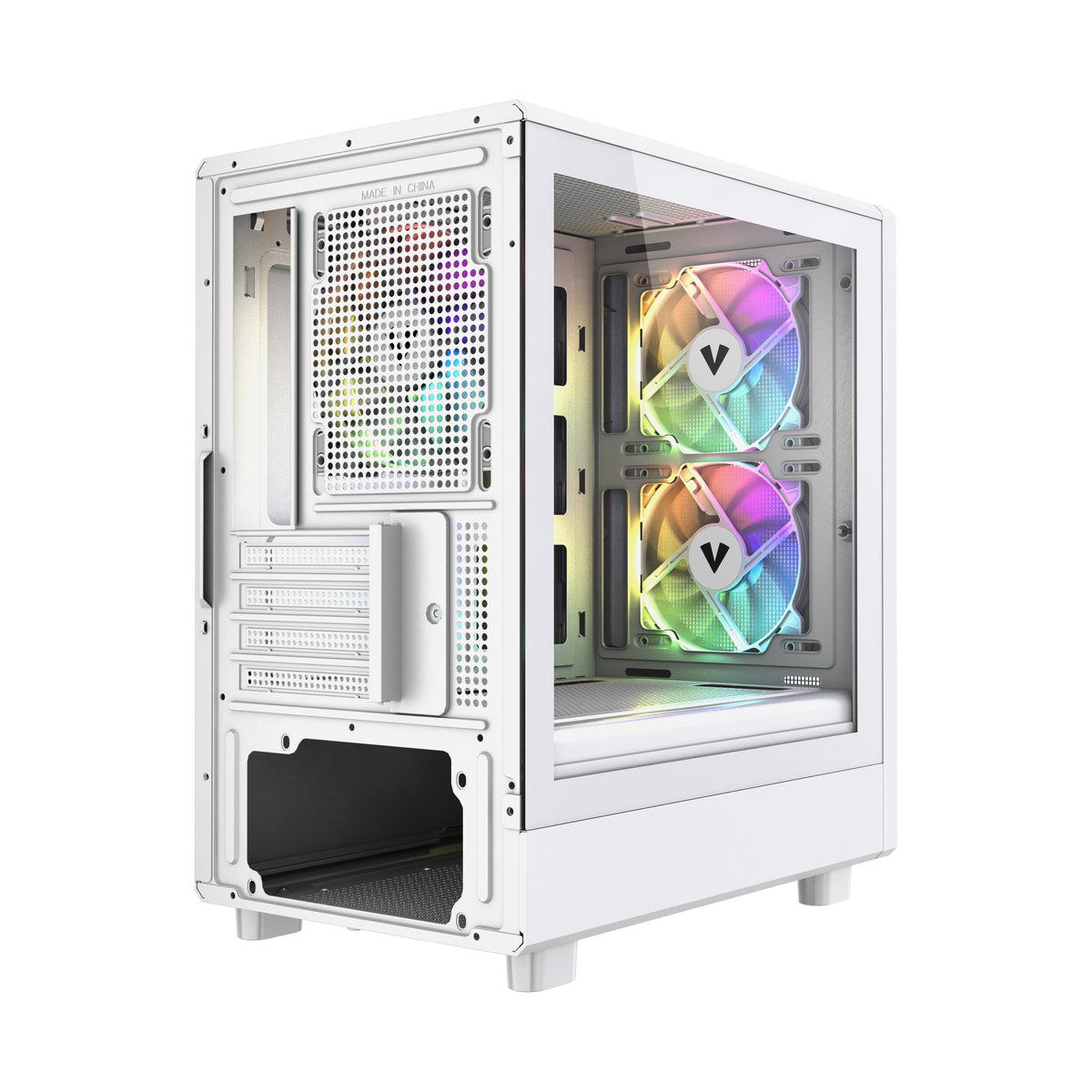VIDA SPIRE M MATX WHITE GAMING CASE Micro Tower