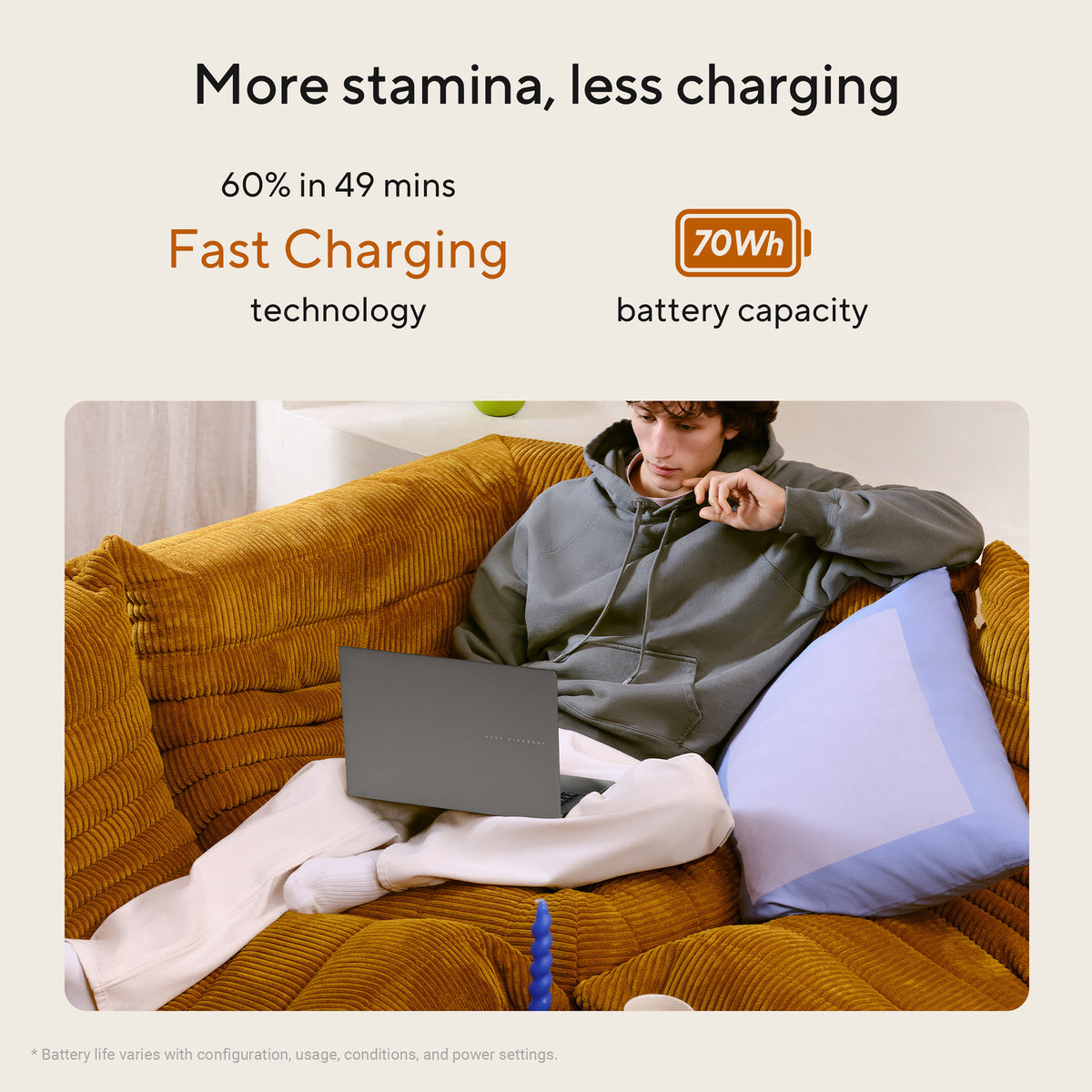 ASUS Vivobook S16 M3607GA-SH011W Copilot+ PC AMD Ryzen™ AI 7 445 Laptop 40.6 cm (16") WUXGA 16 GB DDR5-SDRAM 512 GB SSD Wi-Fi 6 (802.11ax) Windows 11 Home Grey