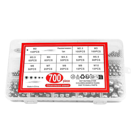 700pcs Steel Ball Bearing Assortment