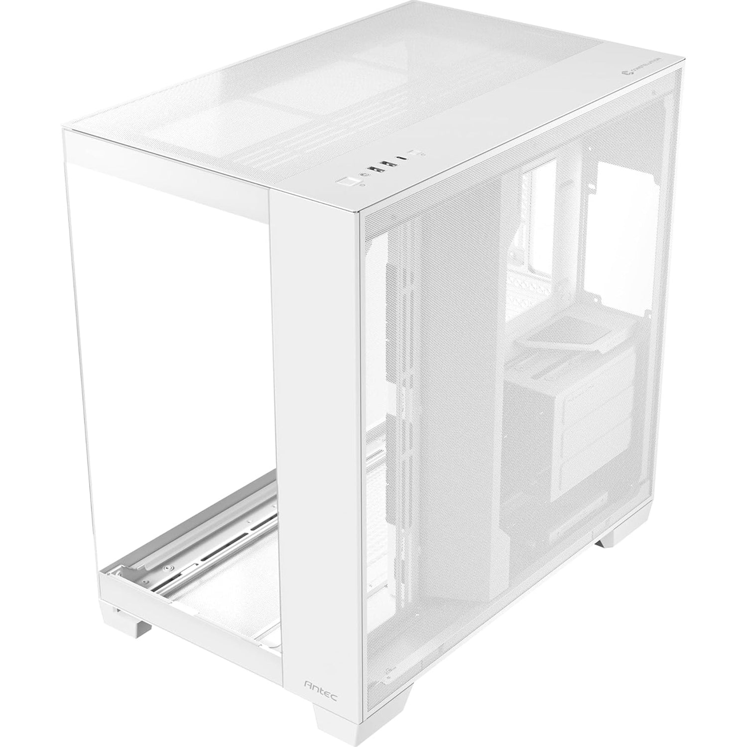 ANTEC Constellation C8 Dual Chamber Case, Gaming, White, Full Tower, 2 x USB 3.0 / 1 x USB Type-C, Seamless Left and Front Tempered Glass Side Panel, E-ATX, ATX, Micro ATX, ITX