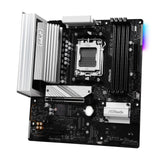 ASRock B850M Pro RS WiFi AMD AM5 Socket Motherboard, Micro-ATX, 4x DDR5 Slots, 3x M.2 Sockets, Fitted I/O Shield, 2.5GbE LAN, Wi-Fi 6E, 1x DisplayPort / 1x HDMI Port