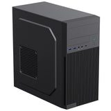 CiT Mentor Micro-ATX Office PC Case With USB Type C and 80mm Rear Black Fan Included