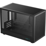 DeepCool CH260 Micro-ATX Case, High-Airflow Compact PC Case with Tempered Glass Panel, USB-C Port, Supports 360mm Radiator, ATX PSU, Black