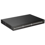 Draytek VSP2542X-K 54 Port switch with 48 PoE+ RJ-45 LAN ports, 6 10Gbpe SFP+, 400W PoE budget, and L2+ management, 2 Year Warranty