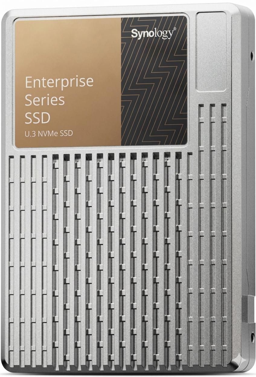 Synology 7.68 TB, 2.5", NVMe, PCIe 4.0 x4, U.3, 7000/4000 MB/s, AES-256, TCG Opal, TBW 14016 TB, 0°C to 70°C, Silver