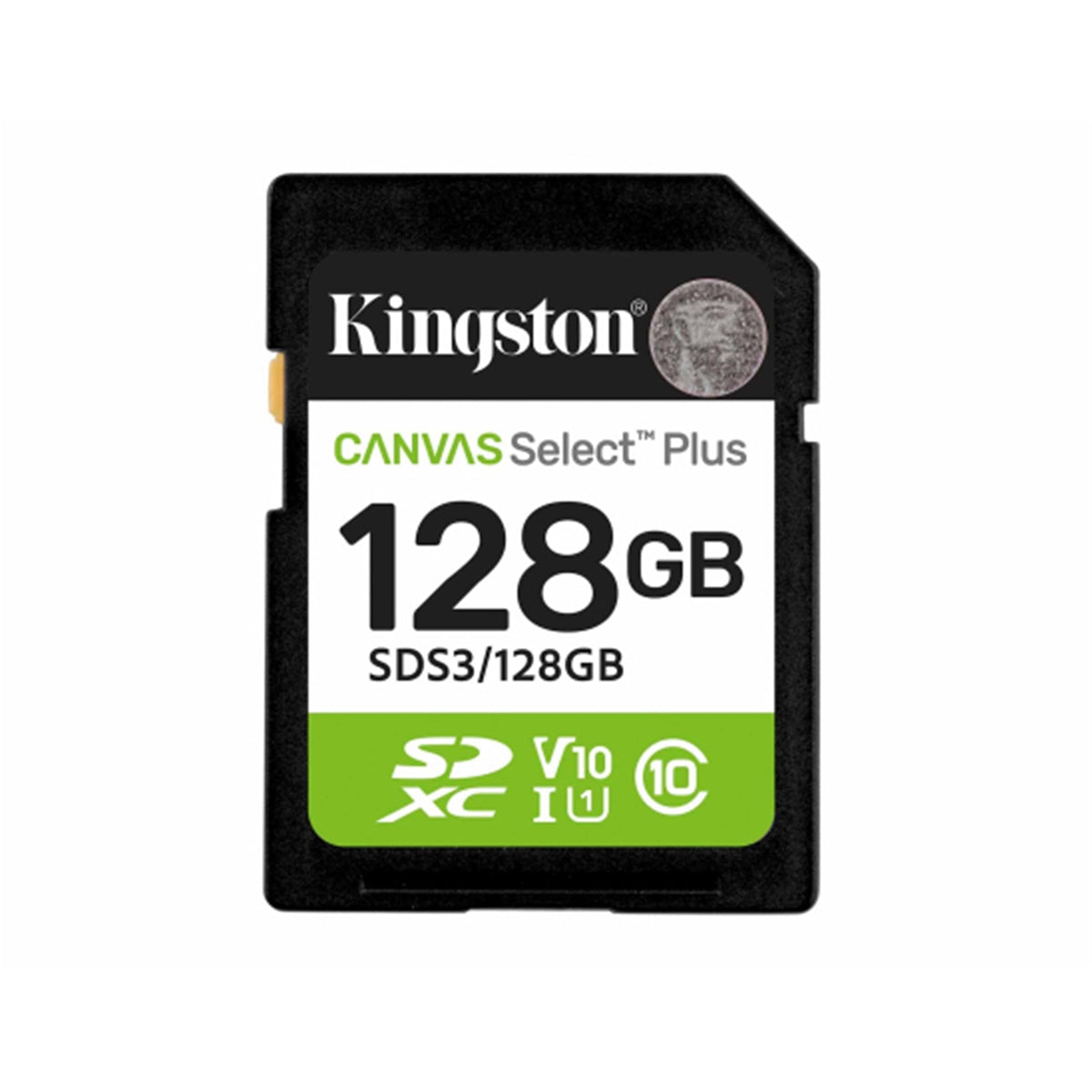 Kingston Canvas Select Plus SDS3/128GB V30 128GB SD Class 10 UHS-I U3 Flash Card