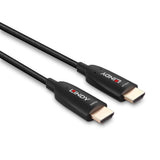 Lindy 38510 10m HDMI (M) 2.1 Anthra Line 7680x4320@60Hz / 3840x2160@120Hz Fibre Optic Hybrid Cable - Black