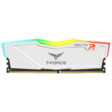TEAM DELTA 16GB DESKTOP MEMORY, RGB, DDR4, 3200MHZ, CL16, WHITE