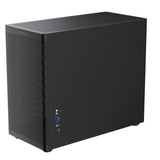 TecWare Fusion 3 mATX Compact PC Case, High Airflow SFF Chassis, 3 Fans Included, Top-Mount ATX/SFX PSU Support, USB-C, Supports 280mm GPU & Dual Radiators, Black