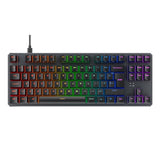 Tecware Phantom+ 80% TKL RGB Mechanical Gaming Keyboard with Wraith Brown Switches Black