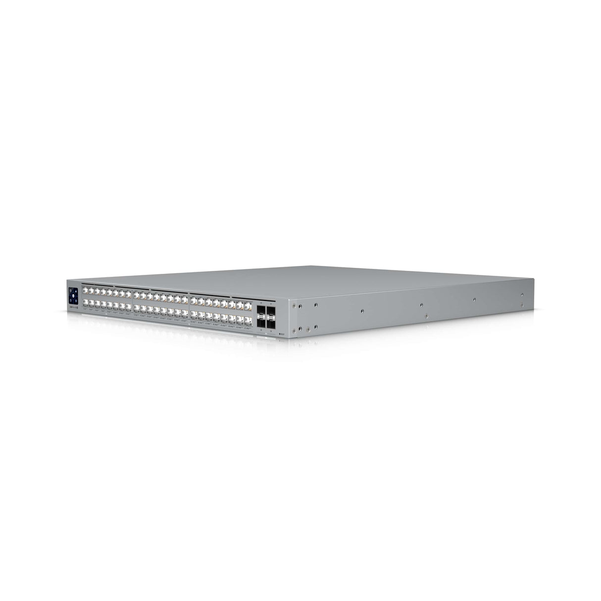 Ubiquiti (USW-Pro-XG-48) Professional-grade, 48-port Layer 3 Etherlighting switch with (32) 10 GbE, (16) 2.5 GbE, and (4) 25G SFP28 ports.