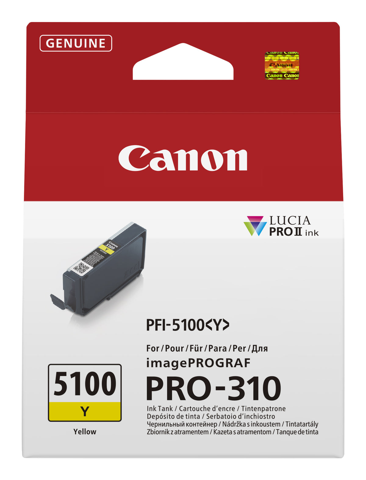 Canon PFI-5100 Y ink cartridge 1 pc(s) Original Yellow